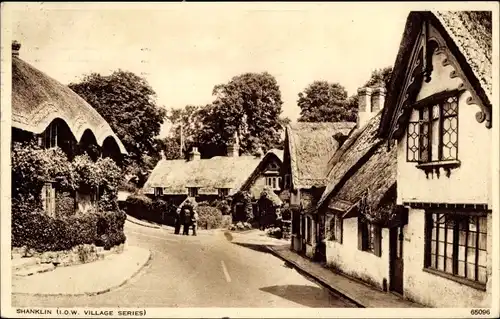 Ak Shanklin Isle of Wight South East England, Old Village, thatched houses