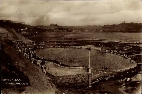 Ak Scarborough North Yorkshire, Bathing Pool