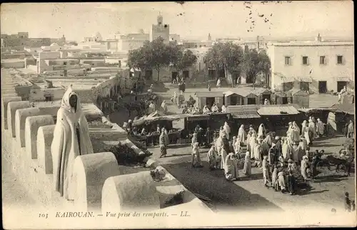 Ak Kairouan Tunesien, Les Remparts