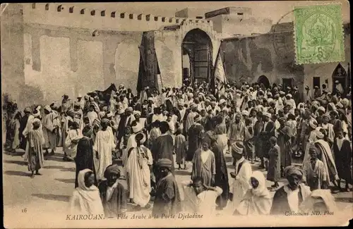 Ak Kairouan Tunesien, Fête Arabe à la Porte Djeladine, Stadtfest