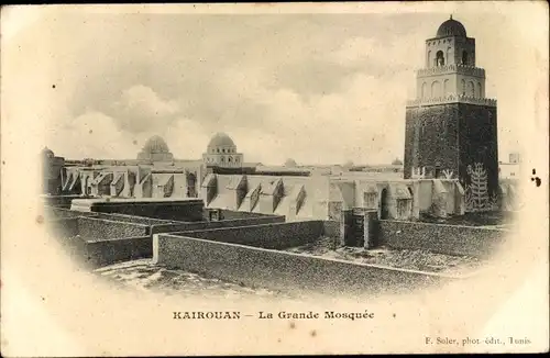 Ak Kairouan Tunesien, la Grande Mosquee