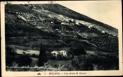 Ak Miliana Algerien, Les mines de Zaccar