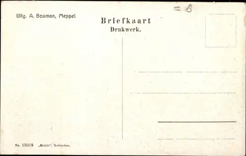 Ak Meppel Drenthe Niederlande, Staphorsterweg