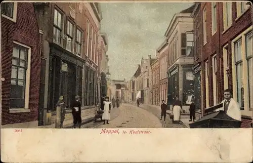Ak Meppel Drenthe Niederlande, Hoofstraat