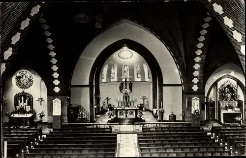 Ak Utrecht Niederlande, Parochiekerk van St. Antonius, Innenansicht