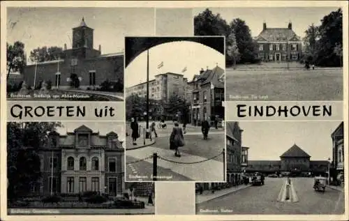 Ak Eindhoven Nordbrabant Niederlande, Stadelijk van Abbe-Museum, Station