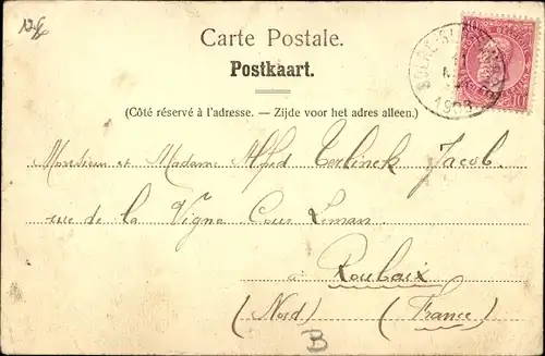 Ak Solre sur Sambre Wallonien Hennegau, La route de Chateau