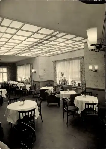 Ak Bad Blankenburg in Thüringen, Weinhaus Eberitzsch, Speisezimmer