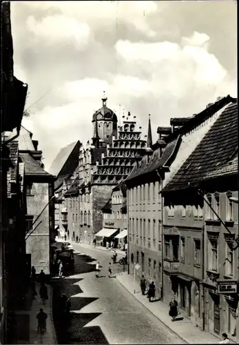 Ak Neustadt an der Orla, Blick zum Rathaus