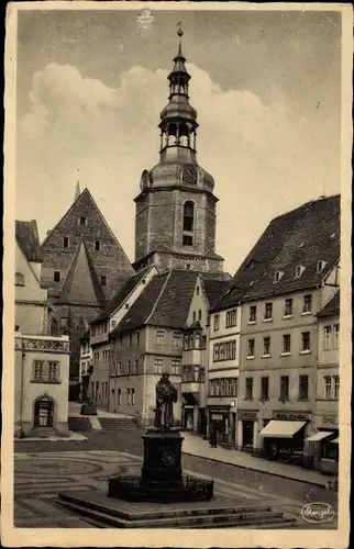 Ak Lutherstadt Eisleben, Markt