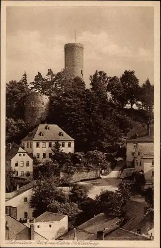 Ak Bad Lobenstein in Thüringen, Blick nach dem Schlossberg