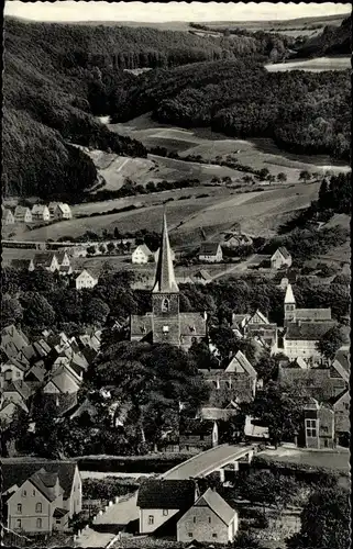 Ak Lügde im Weserbergland, Blick vom Osterberg