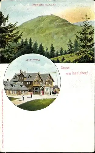 Ak Brotterode Trusetal, Herzogl. Hotel Gotha auf dem Inselsberg