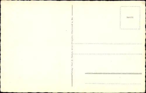 Ak Oberwesel am Rhein, Rathaus, Kreuz