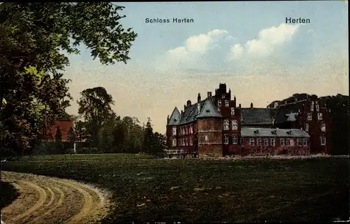 Ak Herten im Ruhrgebiet, Schloss Herten