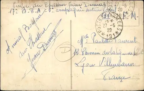 Ak Düren im Rheinland, Partie am Postamt