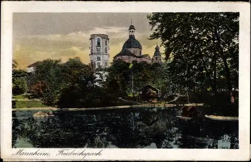 Ak Mannheim in Baden, Friedrichspark