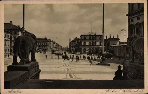 Ak München Bayern, Blick v. d. Feldherrnhalle