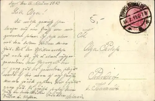 Ak Dippoldiswalde im Erzgebirge, Gesamtansicht, See