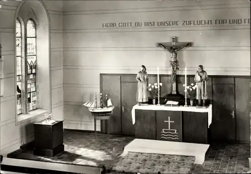 Ak Ostseebad Göhren auf Rügen, Inneres der Kirche