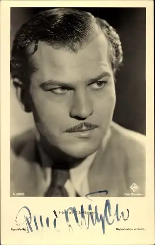 Ak Schauspieler Rene Deltgen, Portrait