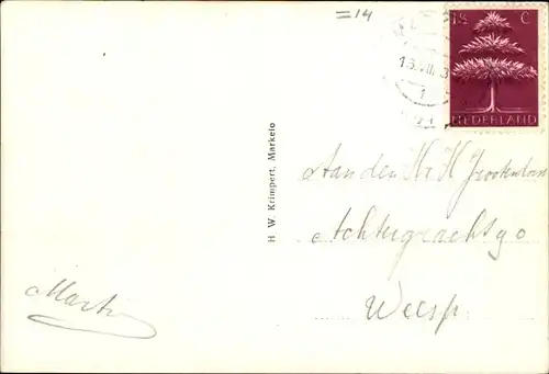 Ak Markelo Overijssel, Holtenscheweg, Bieren