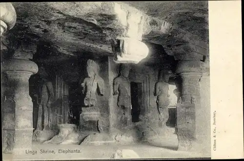 Ak Elephanta Indien, Linga Shrine