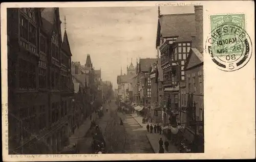 Ak Chester Cheshire England, Eastgate Street