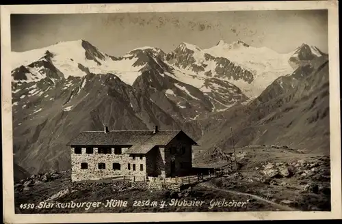 Ak Neustift im Stubaital in Tirol, Starkenburger Hütte