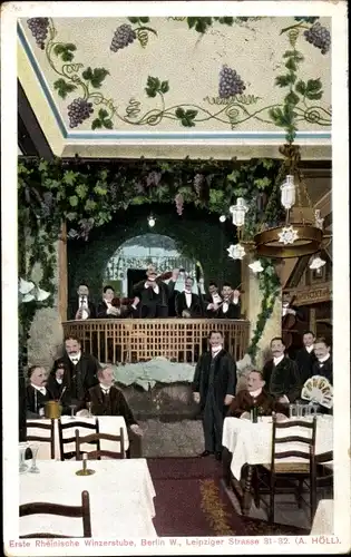 Ak Berlin Mitte, Erste Rheinische Winzerstube, Leipziger Straße 31-32