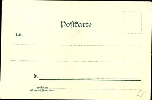 Litho Berlin Mitte, Partie im Hansaviertel mit Kirche