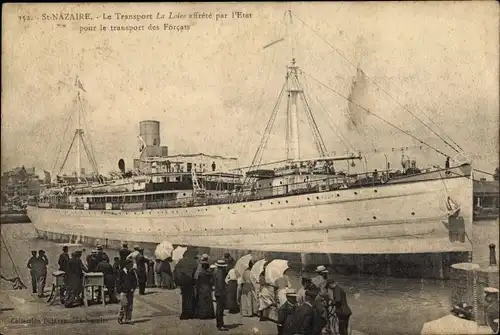 Ak Saint Nazaire Loire Atlantique, Le Transport La Loire affrete par l 'Etat