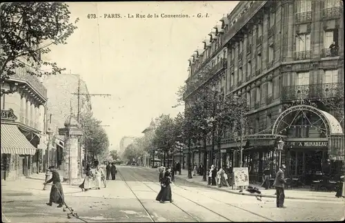 Ak Paris XV, La Rue de la Convention