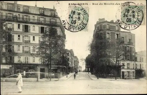 Ak Paris XIII, Rue du Moulin des Pres