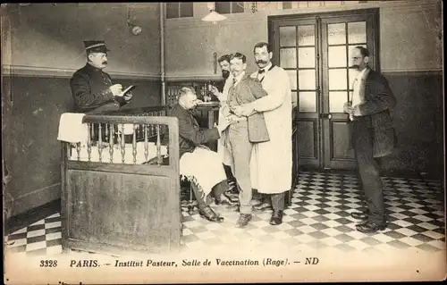 Ak Paris XV, Institut Pasteur, Salle de Vaccination