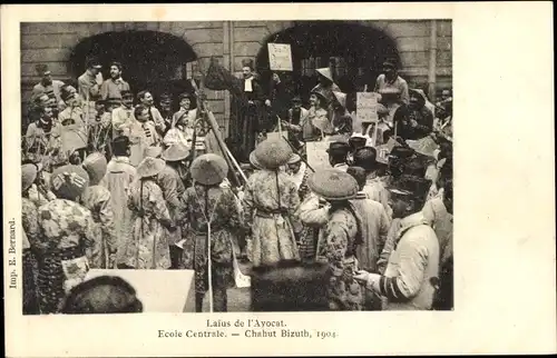 Paris III, Laius de l'Avocat, Ecole Centrale Chahut Bizuth 1904