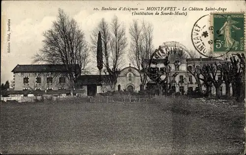 Ak Montfavet Avignon Vaucluse, Le Château Saint Ange