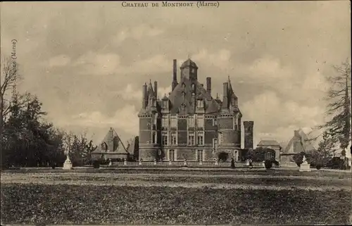 Ak Montmort Marne, Château