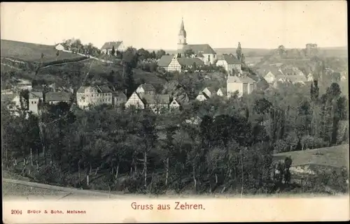 Ak Diera Zehren in Sachsen, Gesamtansicht