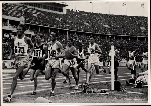 Sammelbild Olympia 1936, 1500m Lauf, Jack Lovelock
