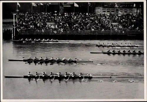 Sammelbild Olympia 1936, Ruderwettkampf