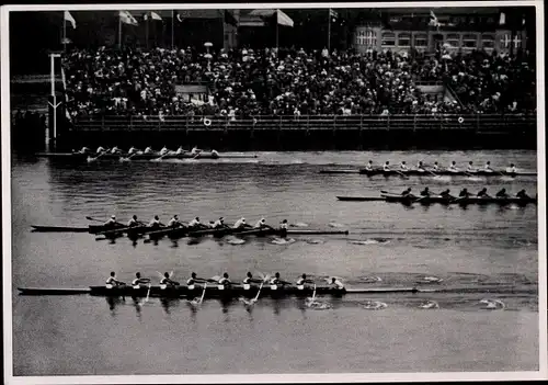 Sammelbild Olympia 1936, Ruderwettkampf