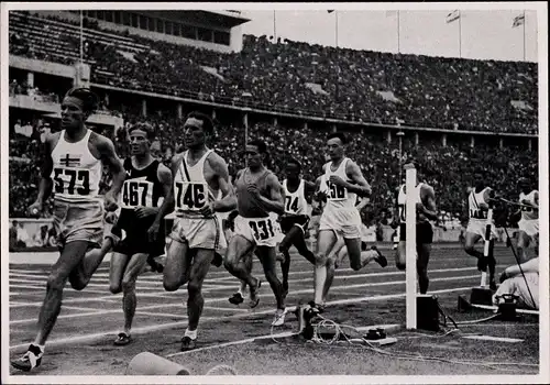 Sammelbild Olympia 1936, 1500m Lauf, Jack Lovelock