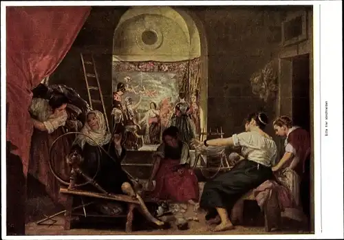 Sammelbild Die Malerei des Barock, Diego Velazquez, Die Teppichweberinnen