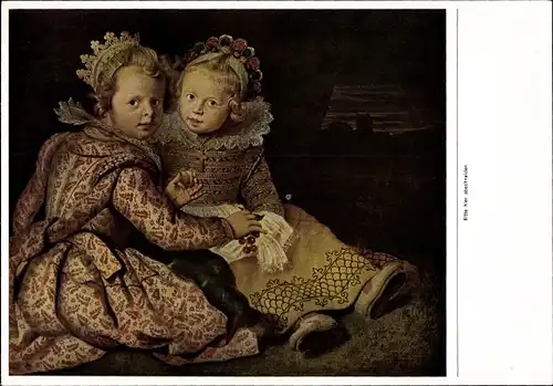Sammelbild Die Malerei des Barock, Cornelis de Vos, Die Töchter des Künstlers