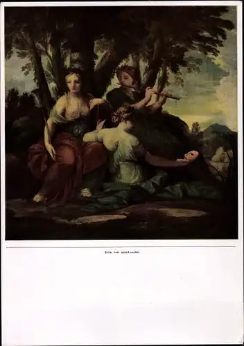 Sammelbild Die Malerei des Barock, Eustache Le Sueur, Die Musen Klio, Euterpe und Thalia