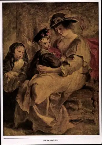 Sammelbild Die Malerei des Barock, Peter Paul Rubens, Die Familie des Künstlers