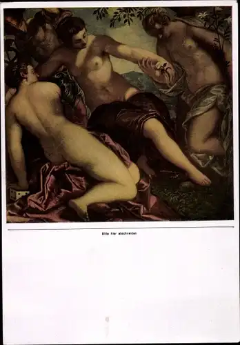 Sammelbild Die Malerei des Barock, Jacopo Tintoretto, Merkur und die drei Grazien