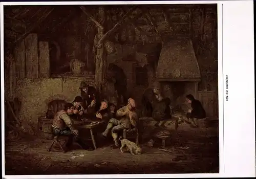 Sammelbild Die Malerei des Barock, Adriaen van Ostade, Bauerngesellschaft