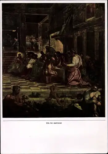 Sammelbild Die Malerei des Barock, Jacopo Tintoretto, Das Abendmahl